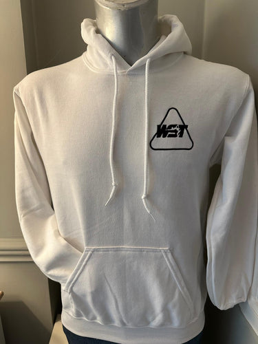 NEW WST LOGO WHITE HOODIE