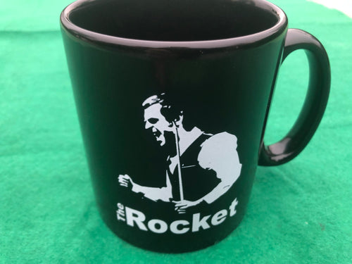 The Rocket Snooker mug in Black or White